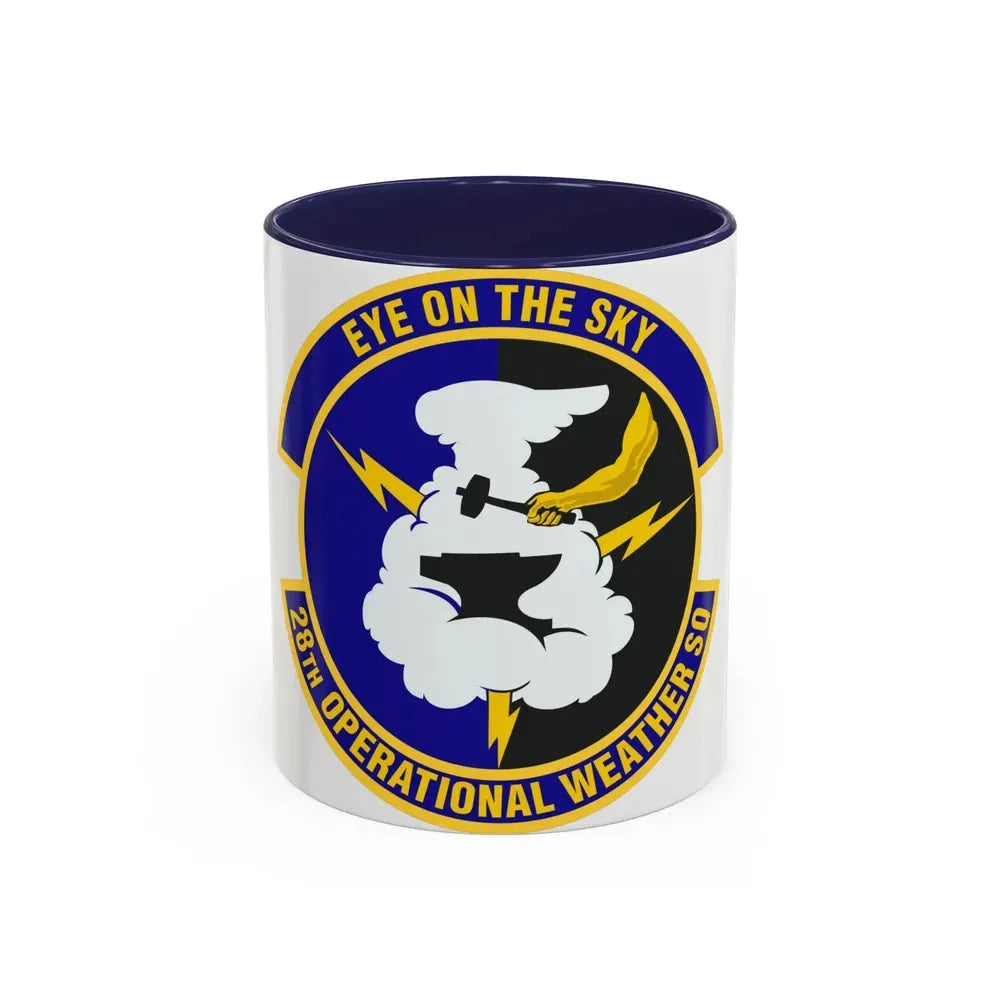 28th Operational Weather Squadron (U.S. Air Force) Accent Coffee Mug 11oz Navy - Go Mug Yourself