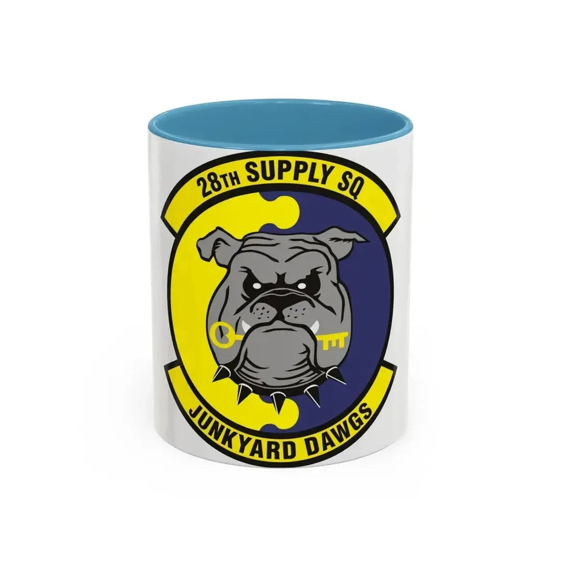 28th Supply Squadron (U.S. Air Force) Accent Coffee Mug 11oz Light Blue - Go Mug Yourself