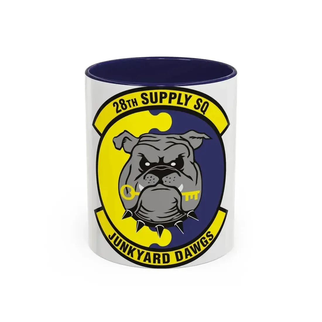 28th Supply Squadron (U.S. Air Force) Accent Coffee Mug 11oz Navy - Go Mug Yourself