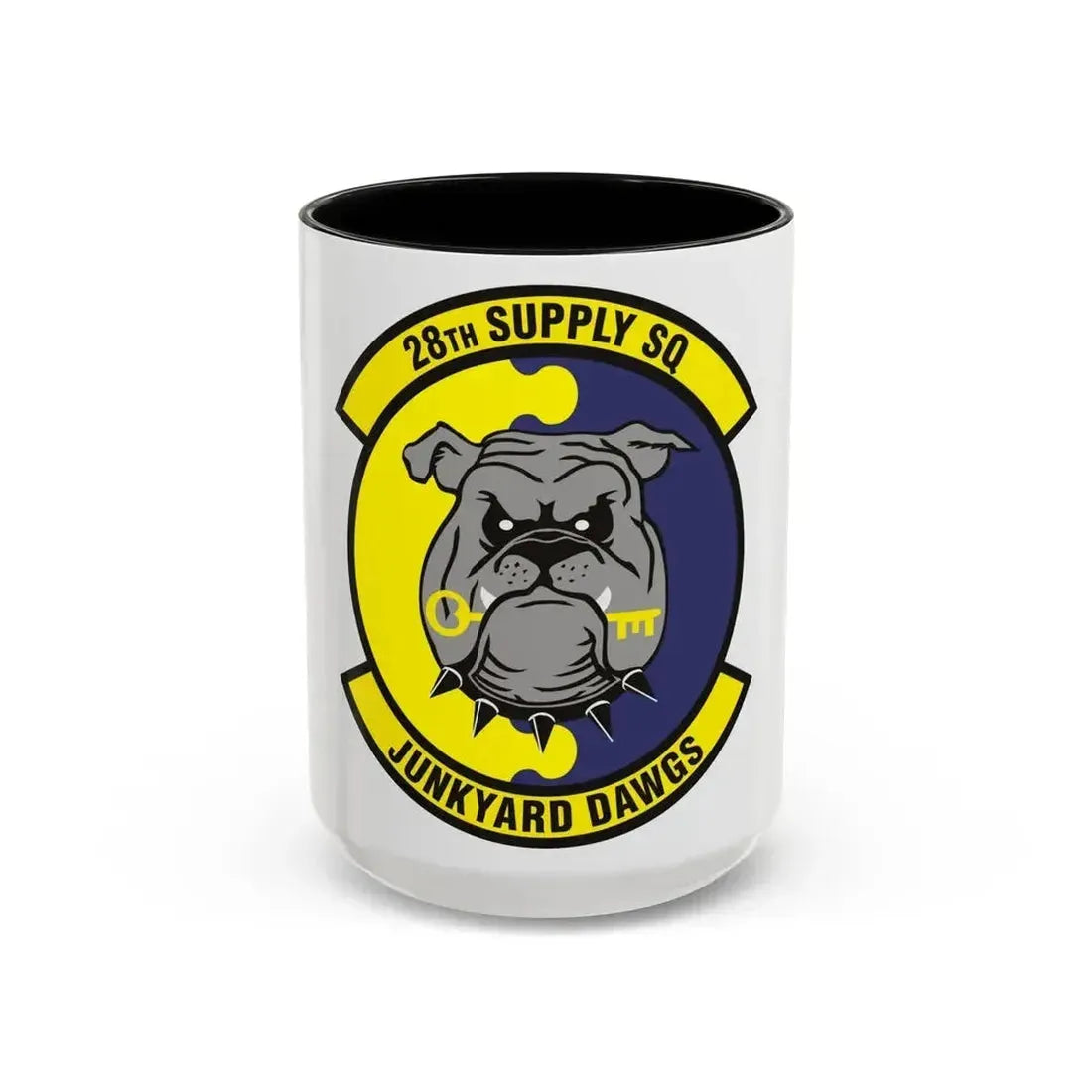 28th Supply Squadron (U.S. Air Force) Accent Coffee Mug 15oz Black - Go Mug Yourself