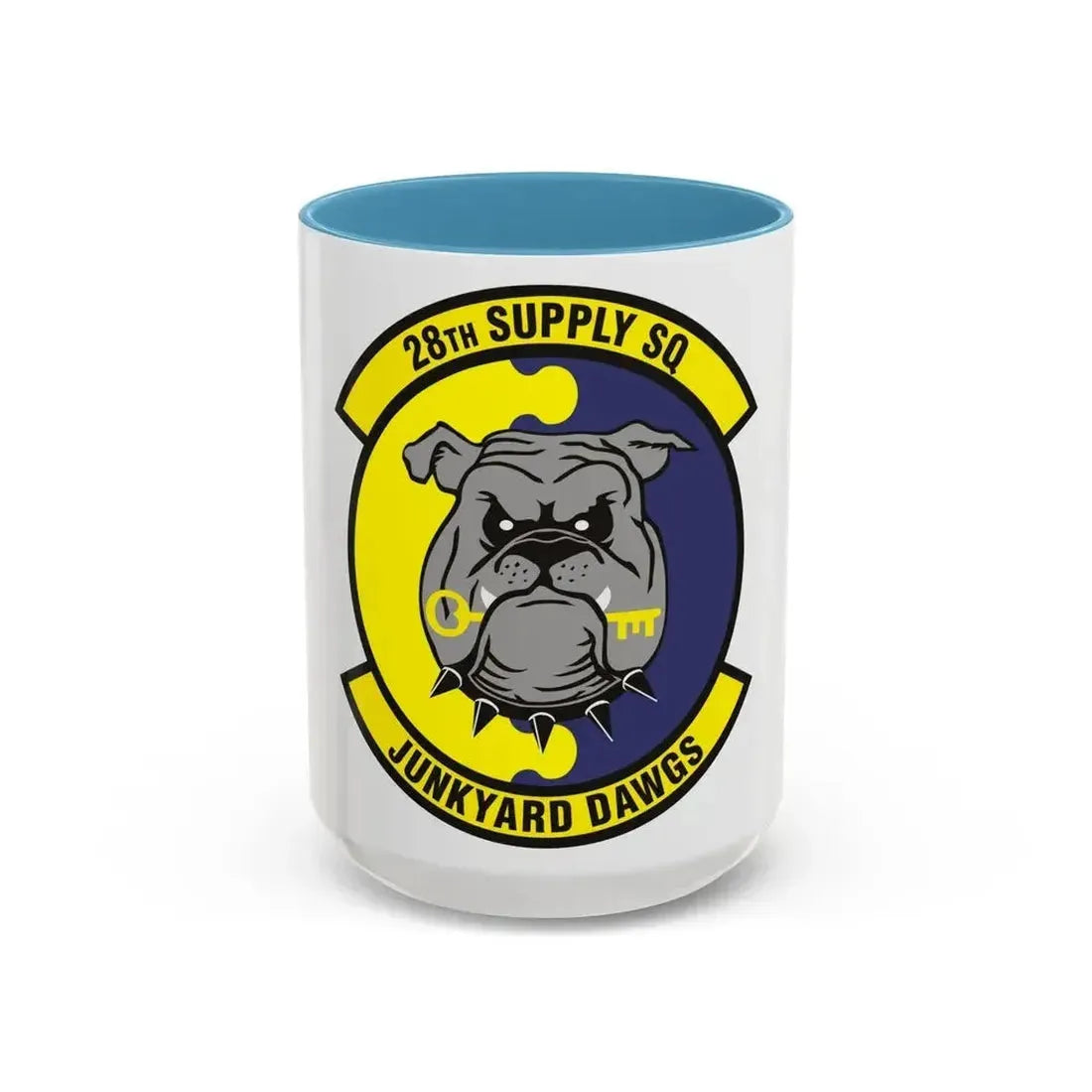 28th Supply Squadron (U.S. Air Force) Accent Coffee Mug 15oz Light Blue - Go Mug Yourself