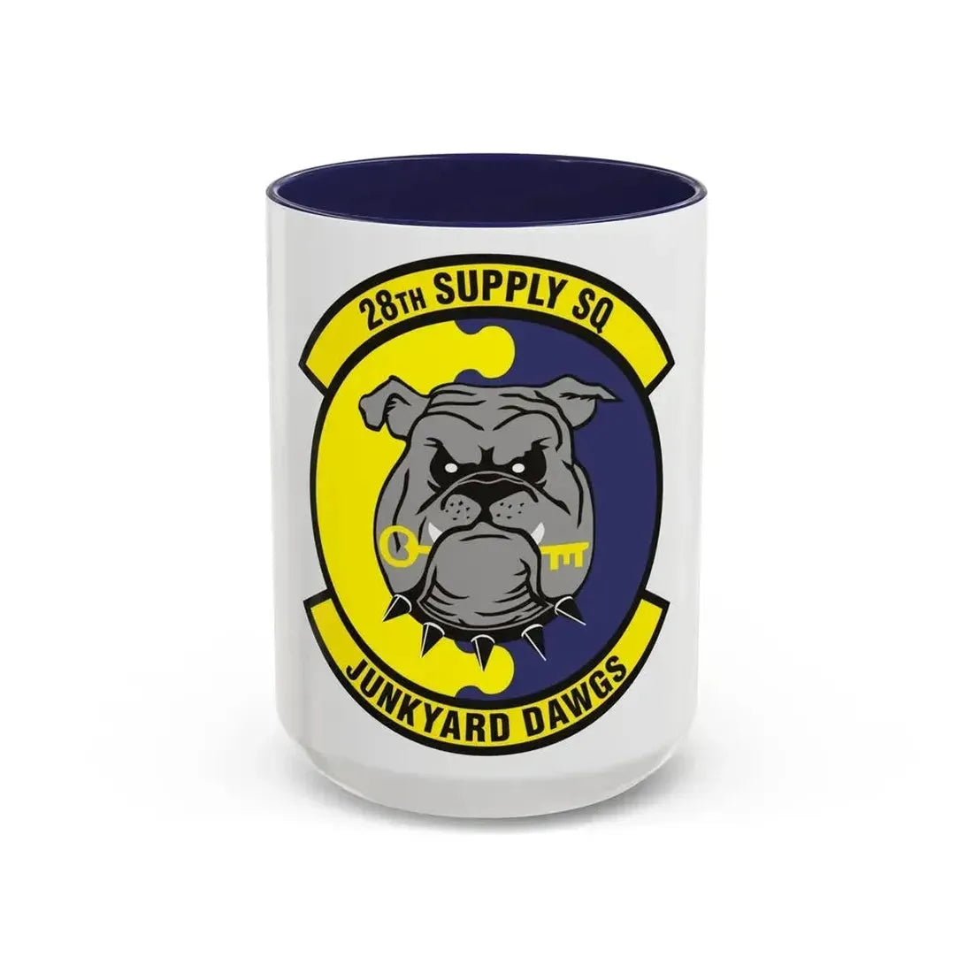 28th Supply Squadron (U.S. Air Force) Accent Coffee Mug 15oz Navy - Go Mug Yourself
