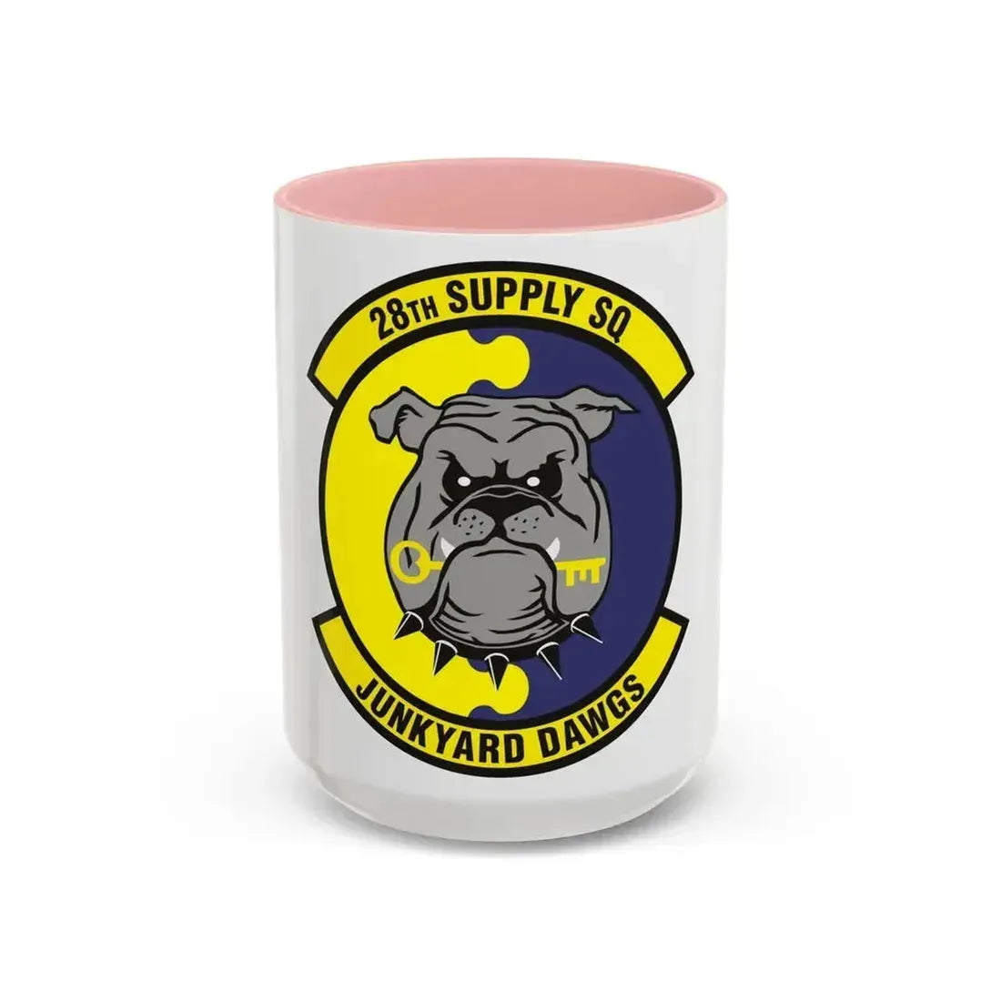 28th Supply Squadron (U.S. Air Force) Accent Coffee Mug 15oz Pink - Go Mug Yourself