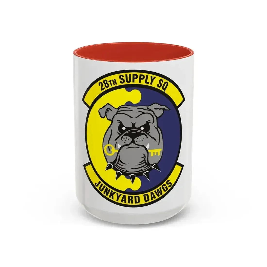 28th Supply Squadron (U.S. Air Force) Accent Coffee Mug 15oz Red - Go Mug Yourself