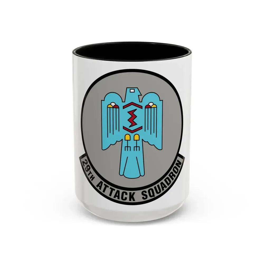29 Attack Squadron ACC (U.S. Air Force) Accent Coffee Mug 15oz Black - Go Mug Yourself
