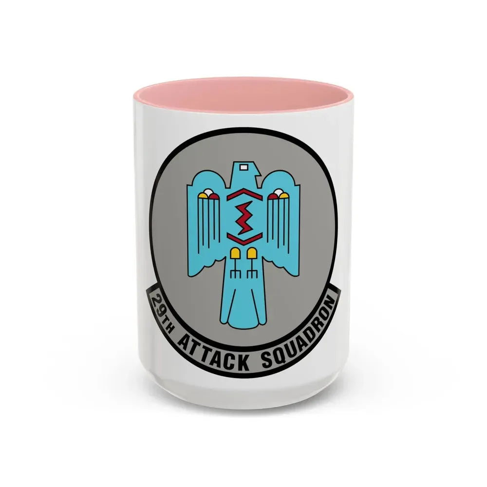 29 Attack Squadron ACC (U.S. Air Force) Accent Coffee Mug 15oz Pink - Go Mug Yourself