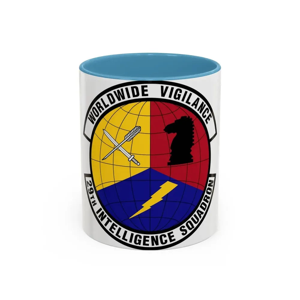 29 Intelligence Squadron ACC (U.S. Air Force) Accent Coffee Mug 11oz Light Blue - Go Mug Yourself