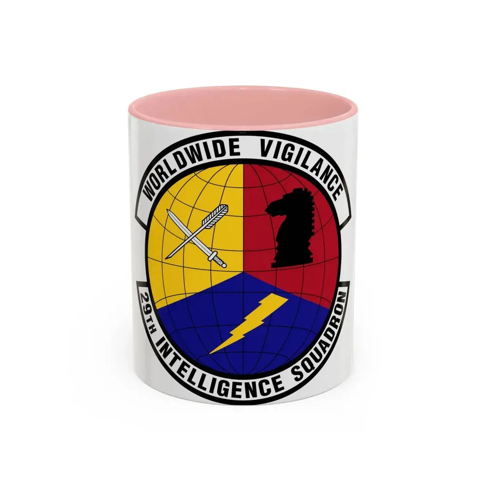 29 Intelligence Squadron ACC (U.S. Air Force) Accent Coffee Mug 11oz Pink - Go Mug Yourself