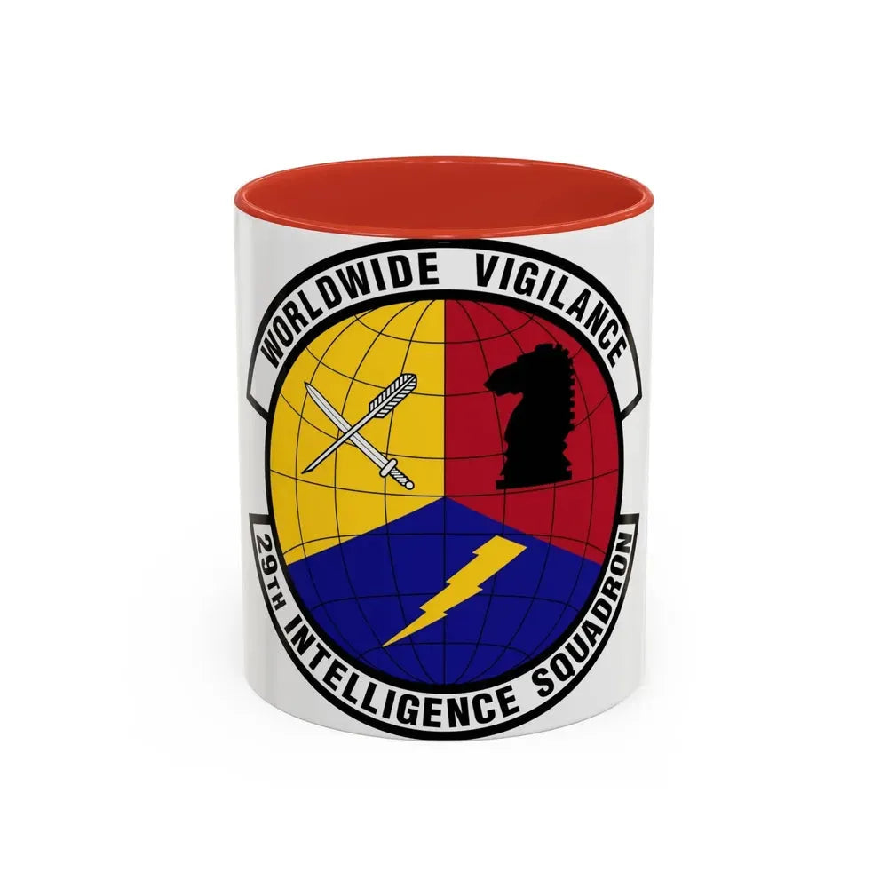 29 Intelligence Squadron ACC (U.S. Air Force) Accent Coffee Mug 11oz Red - Go Mug Yourself