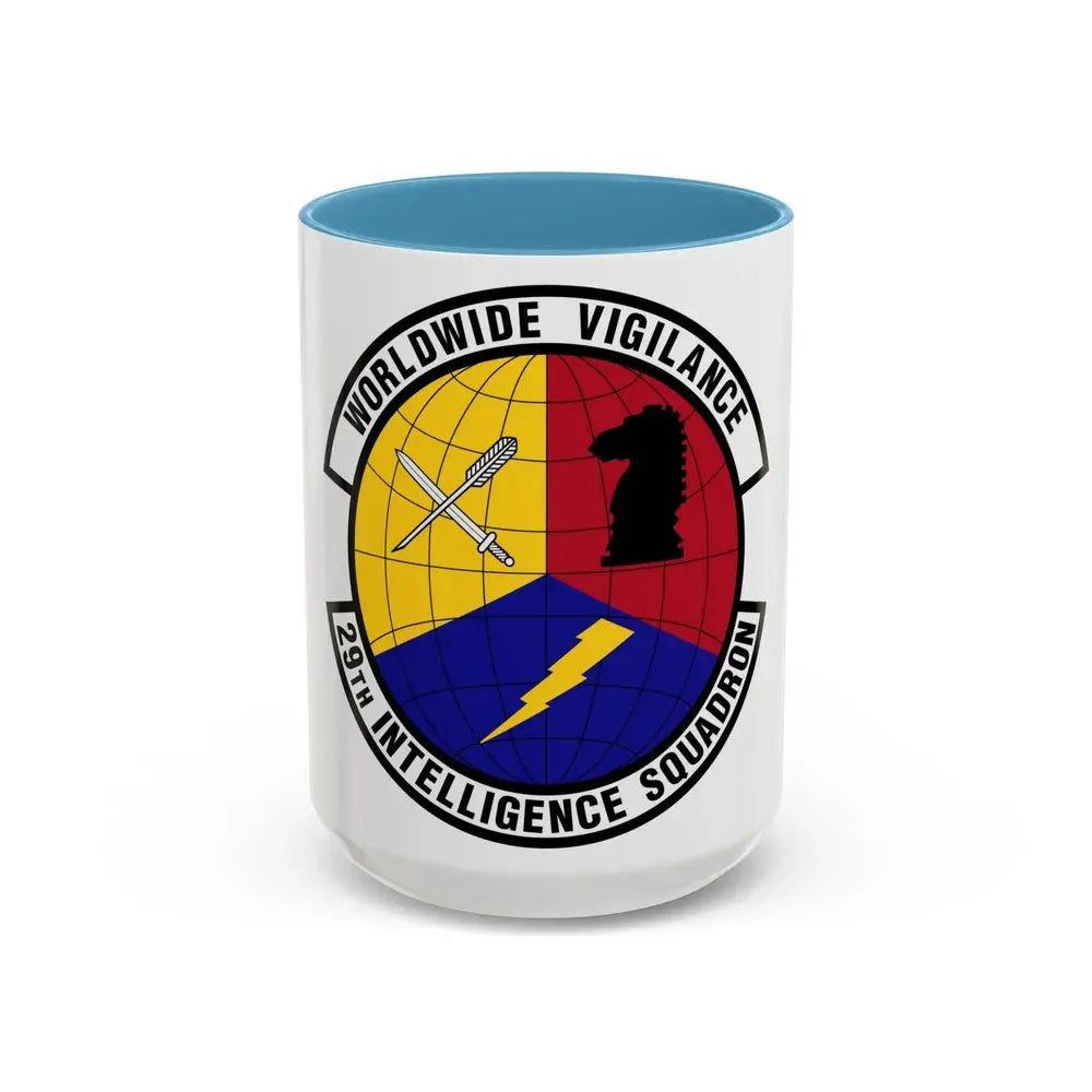 29 Intelligence Squadron ACC (U.S. Air Force) Accent Coffee Mug 15oz Light Blue - Go Mug Yourself