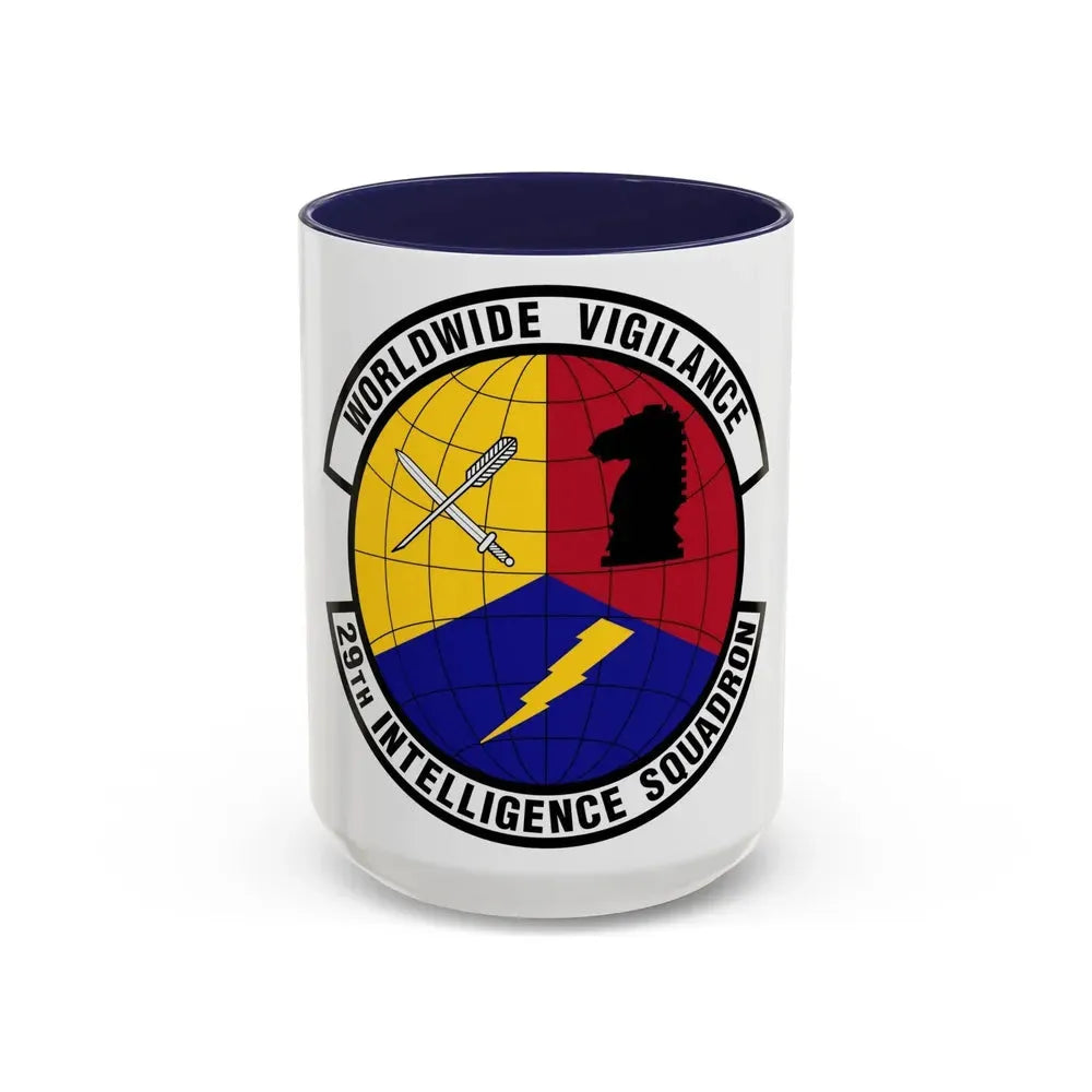 29 Intelligence Squadron ACC (U.S. Air Force) Accent Coffee Mug 15oz Navy - Go Mug Yourself