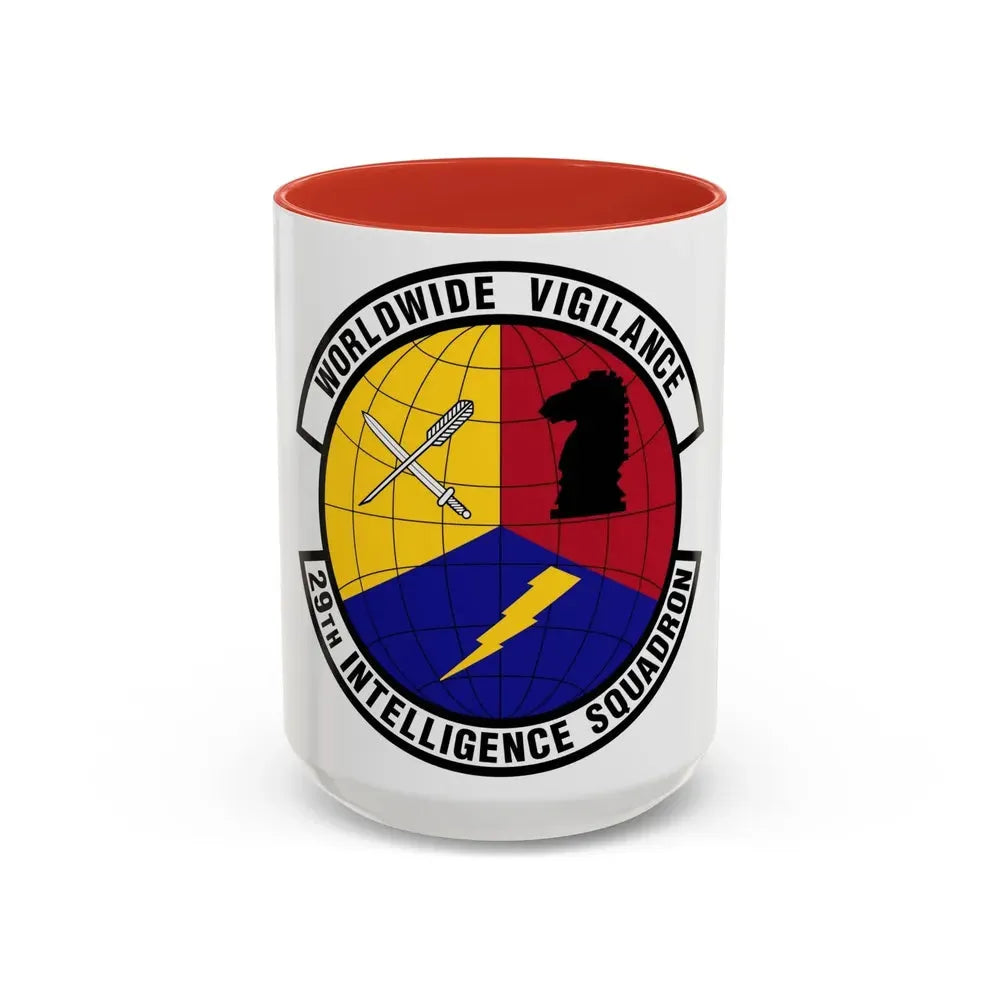 29 Intelligence Squadron ACC (U.S. Air Force) Accent Coffee Mug 15oz Red - Go Mug Yourself