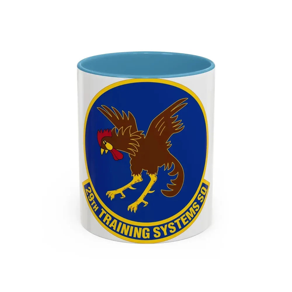 29 Training Systems Sq ACC (U.S. Air Force) Accent Coffee Mug 11oz Light Blue - Go Mug Yourself