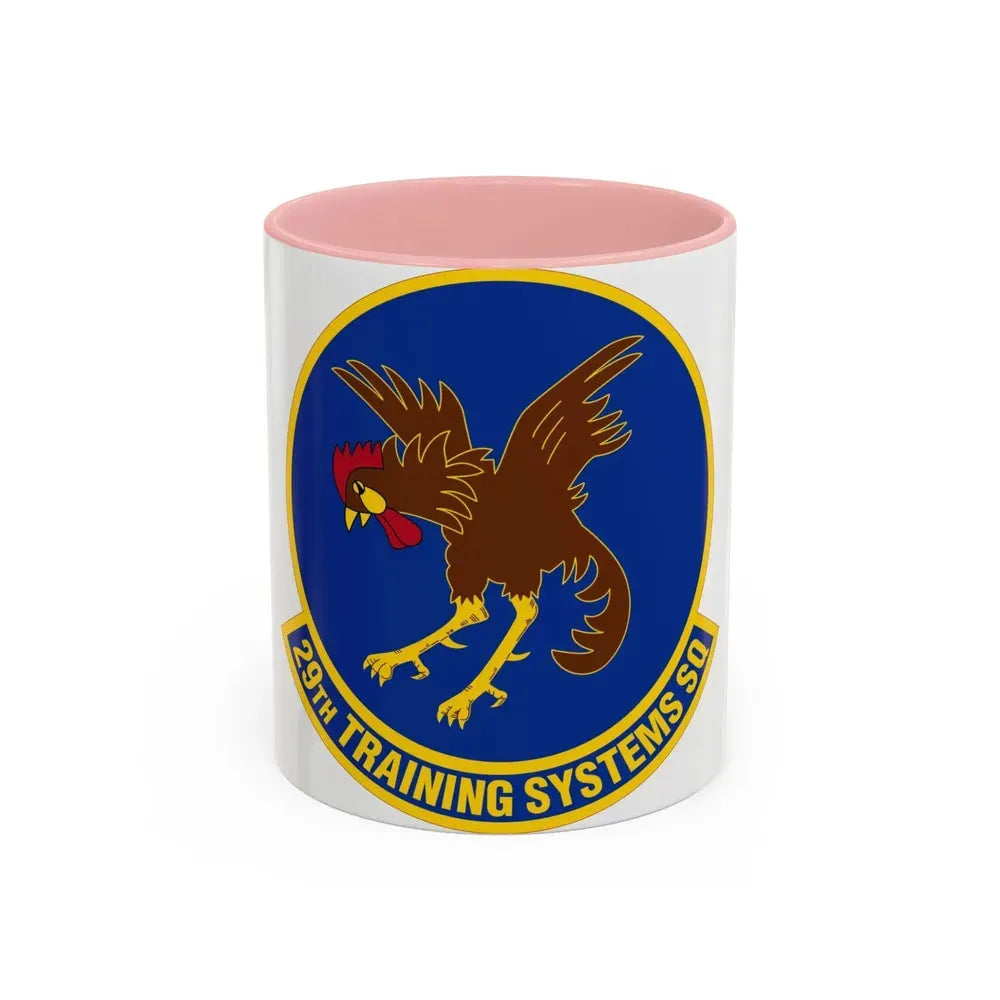 29 Training Systems Sq ACC (U.S. Air Force) Accent Coffee Mug 11oz Pink - Go Mug Yourself