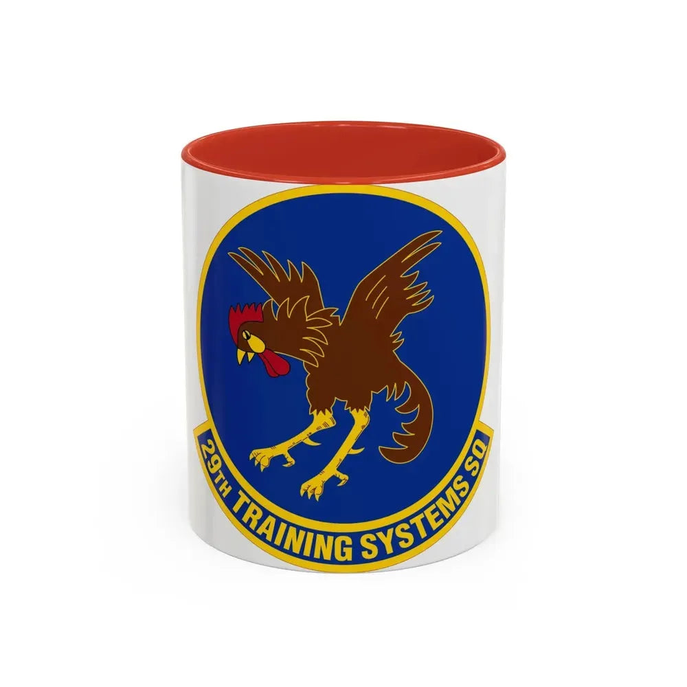 29 Training Systems Sq ACC (U.S. Air Force) Accent Coffee Mug 11oz Red - Go Mug Yourself