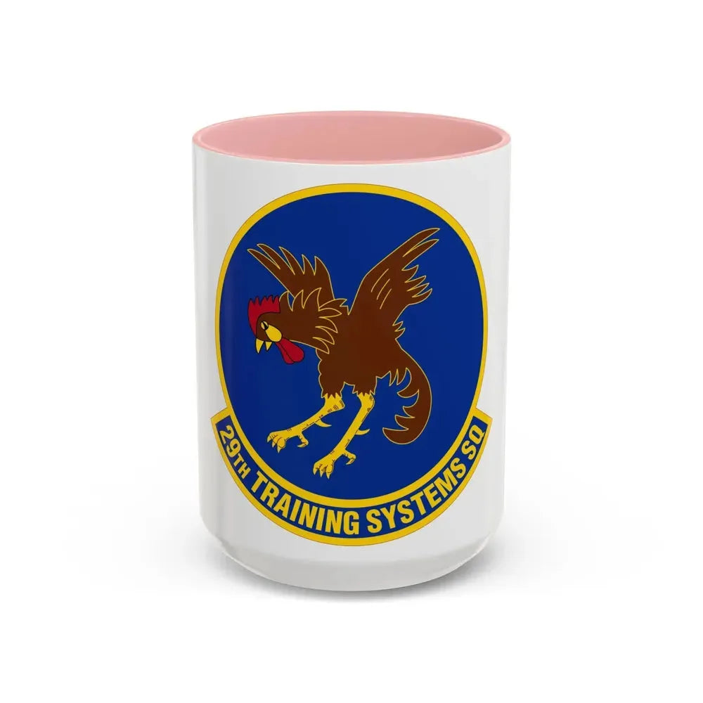 29 Training Systems Sq ACC (U.S. Air Force) Accent Coffee Mug 15oz Pink - Go Mug Yourself
