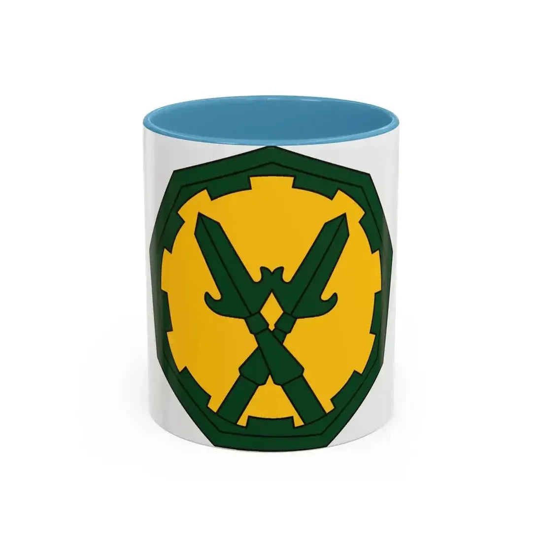 290 Military Police Brigade 2 (U.S. Army) Accent Coffee Mug 11oz Light Blue - Go Mug Yourself