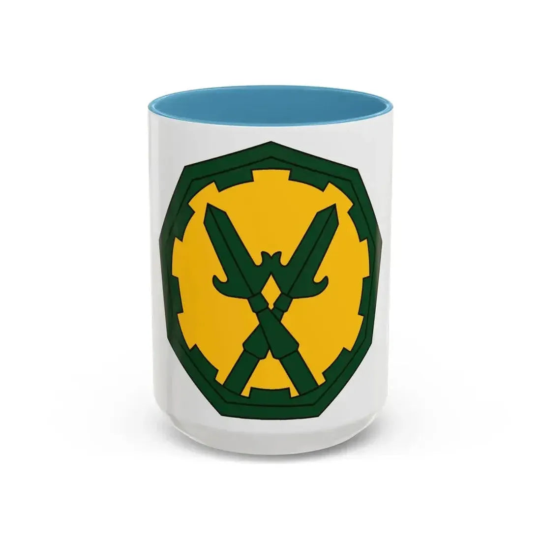 290 Military Police Brigade 2 (U.S. Army) Accent Coffee Mug 15oz Light Blue - Go Mug Yourself