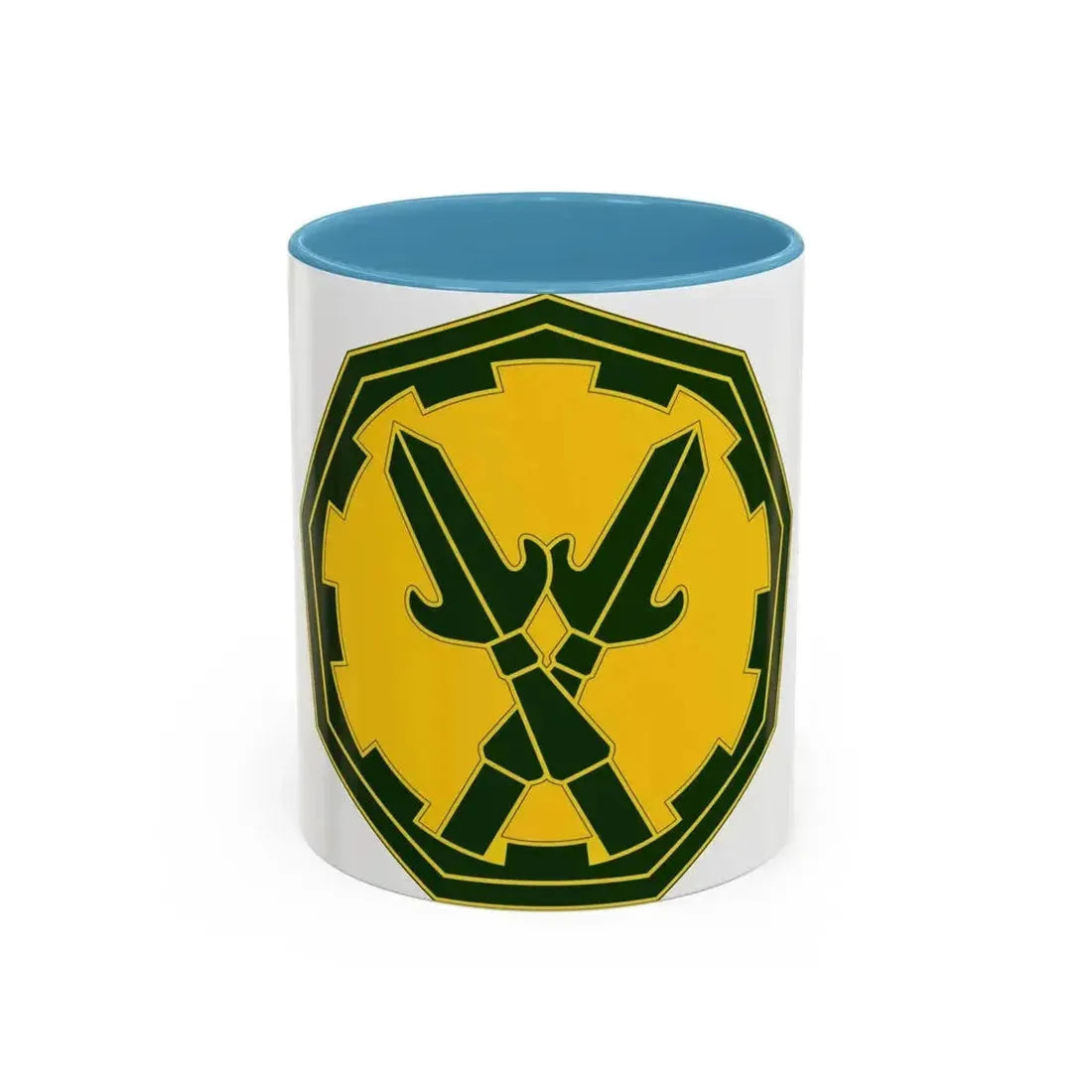 290 Military Police Brigade 3 (U.S. Army) Accent Coffee Mug 11oz Light Blue - Go Mug Yourself