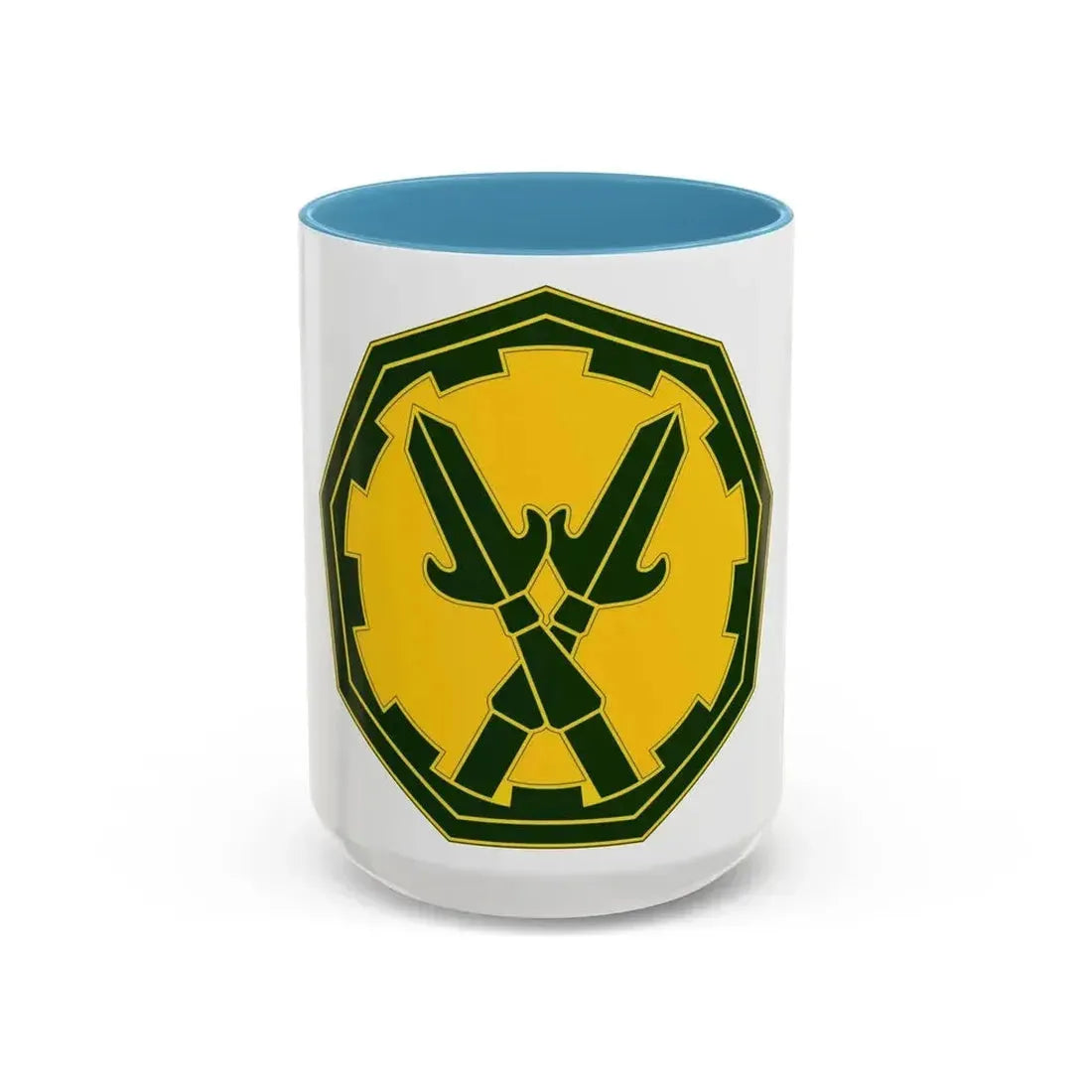 290 Military Police Brigade 3 (U.S. Army) Accent Coffee Mug 15oz Light Blue - Go Mug Yourself