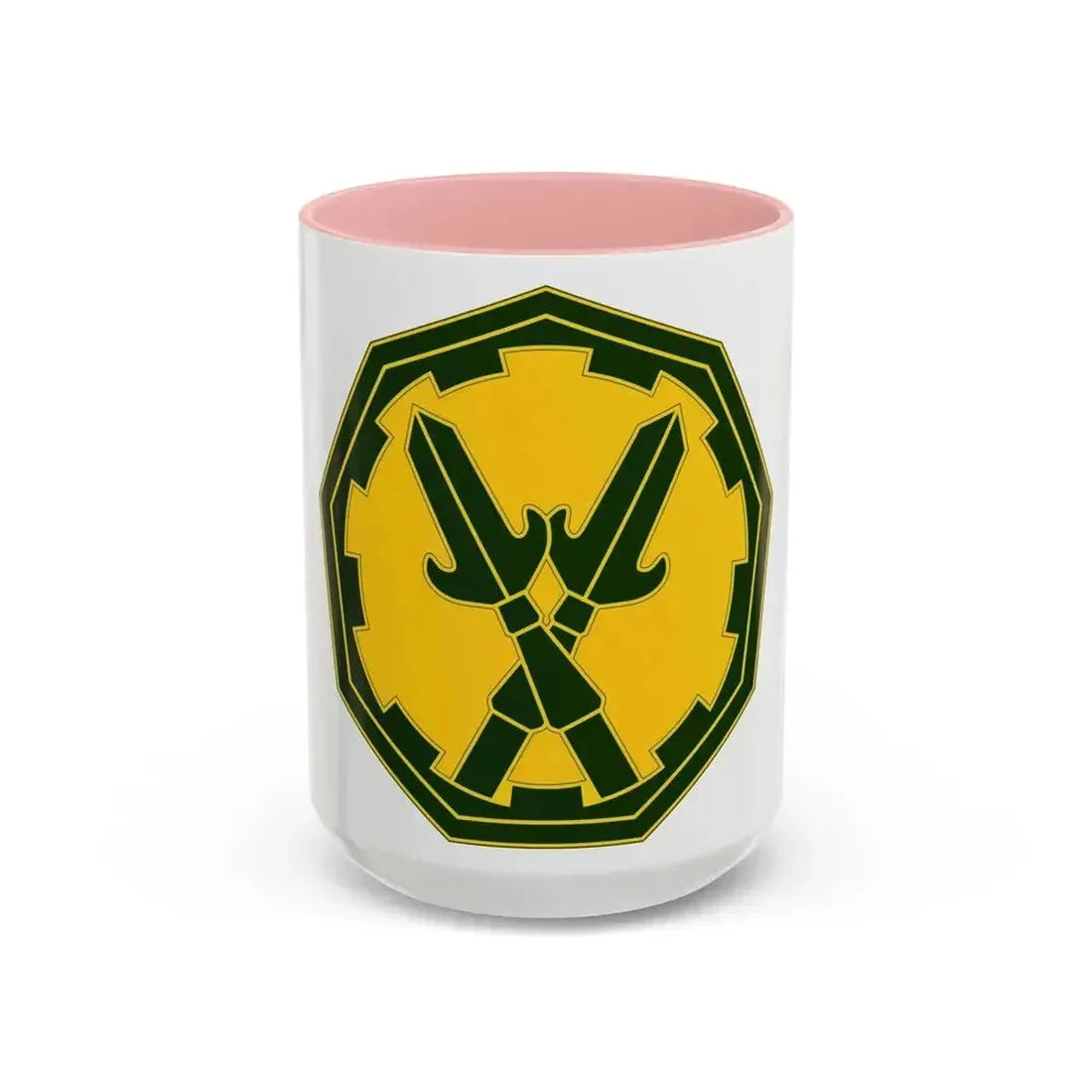 290 Military Police Brigade 3 (U.S. Army) Accent Coffee Mug 15oz Pink - Go Mug Yourself