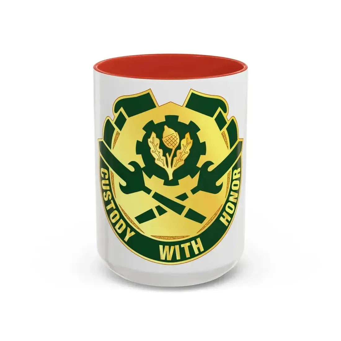 290 Military Police Brigade (U.S. Army) Accent Coffee Mug 15oz Red - Go Mug Yourself