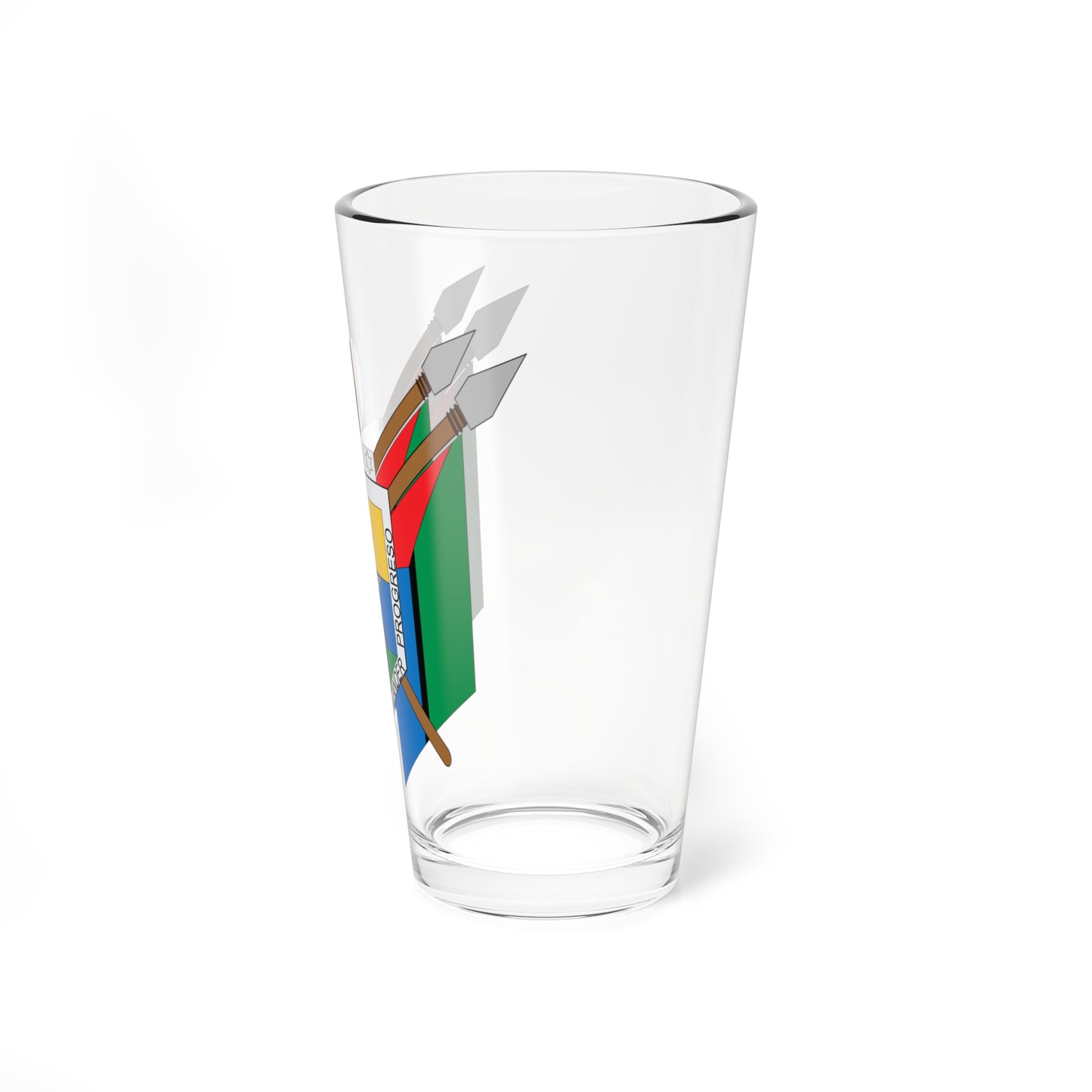 Escudo de Albania Santander (Colombia) (Coat of Arms) Pint Glass 16oz