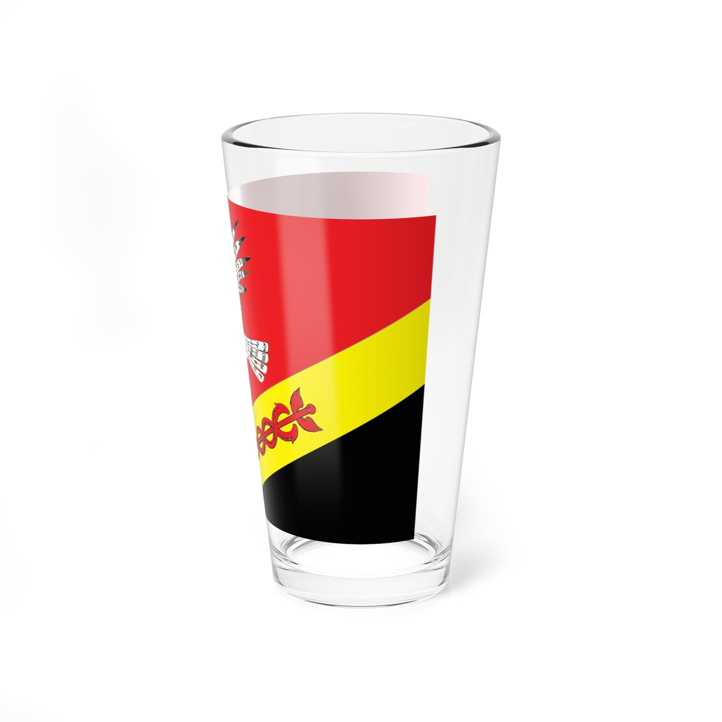 Flag Zanevka Leningrad oblast (Russia) Pint Glass 16oz