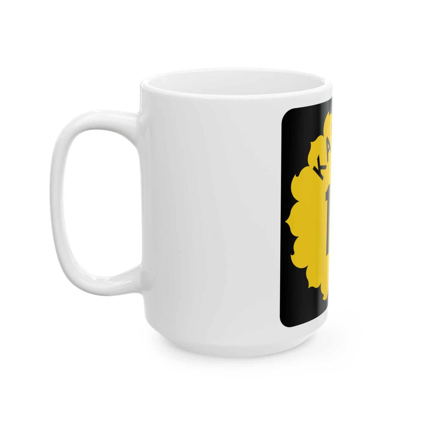 K-16 1962 (Kansas) (Road Sign) White Coffee Mug
