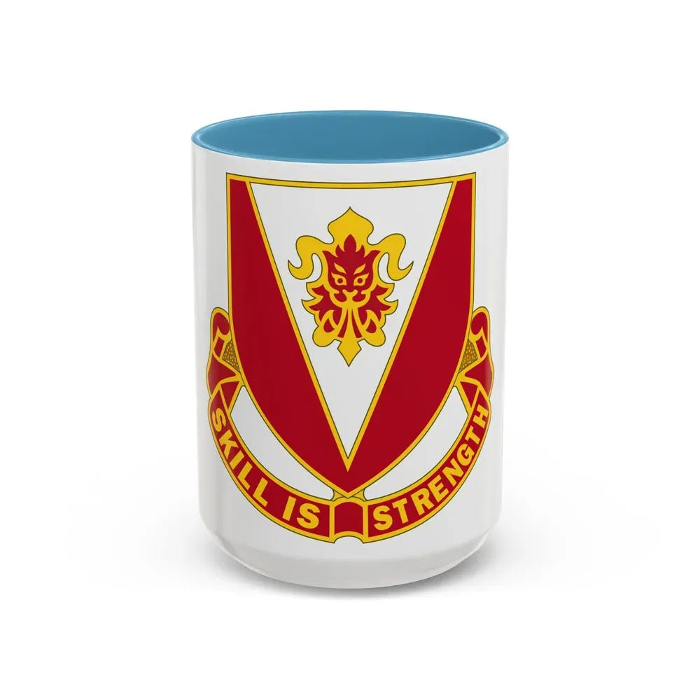 293 Engineer Battalion (U.S. Army) Accent Coffee Mug 15oz Light Blue - Go Mug Yourself