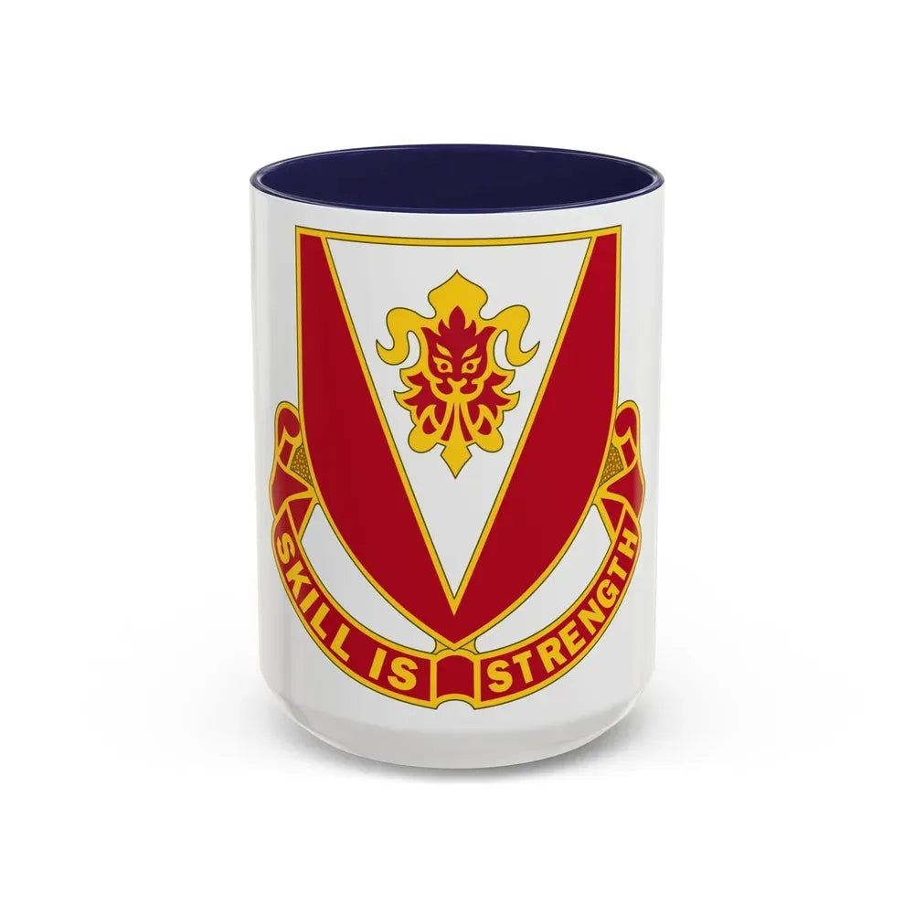 293 Engineer Battalion (U.S. Army) Accent Coffee Mug 15oz Navy - Go Mug Yourself