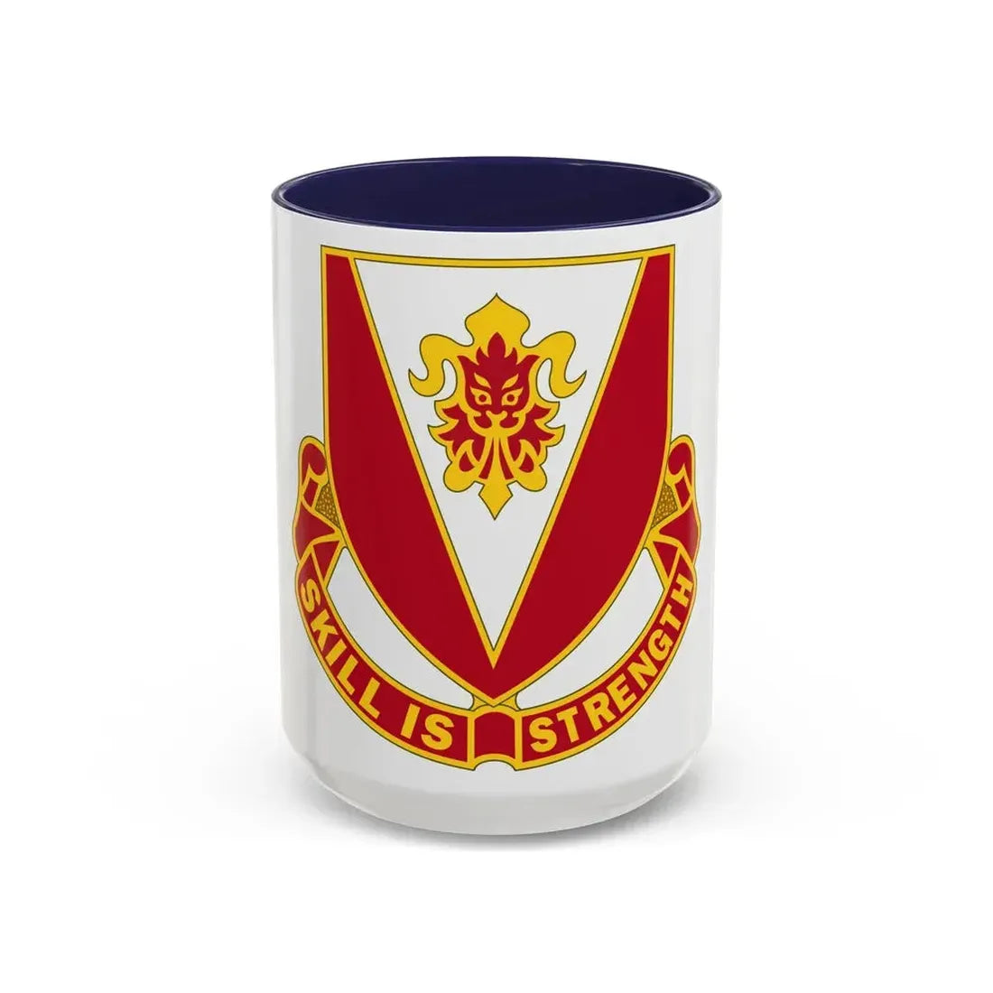 293 Engineer Battalion (U.S. Army) Accent Coffee Mug 15oz Navy - Go Mug Yourself