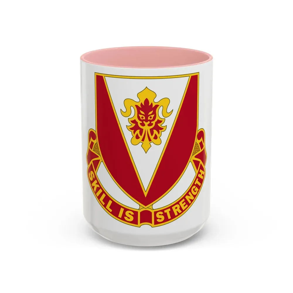 293 Engineer Battalion (U.S. Army) Accent Coffee Mug 15oz Pink - Go Mug Yourself