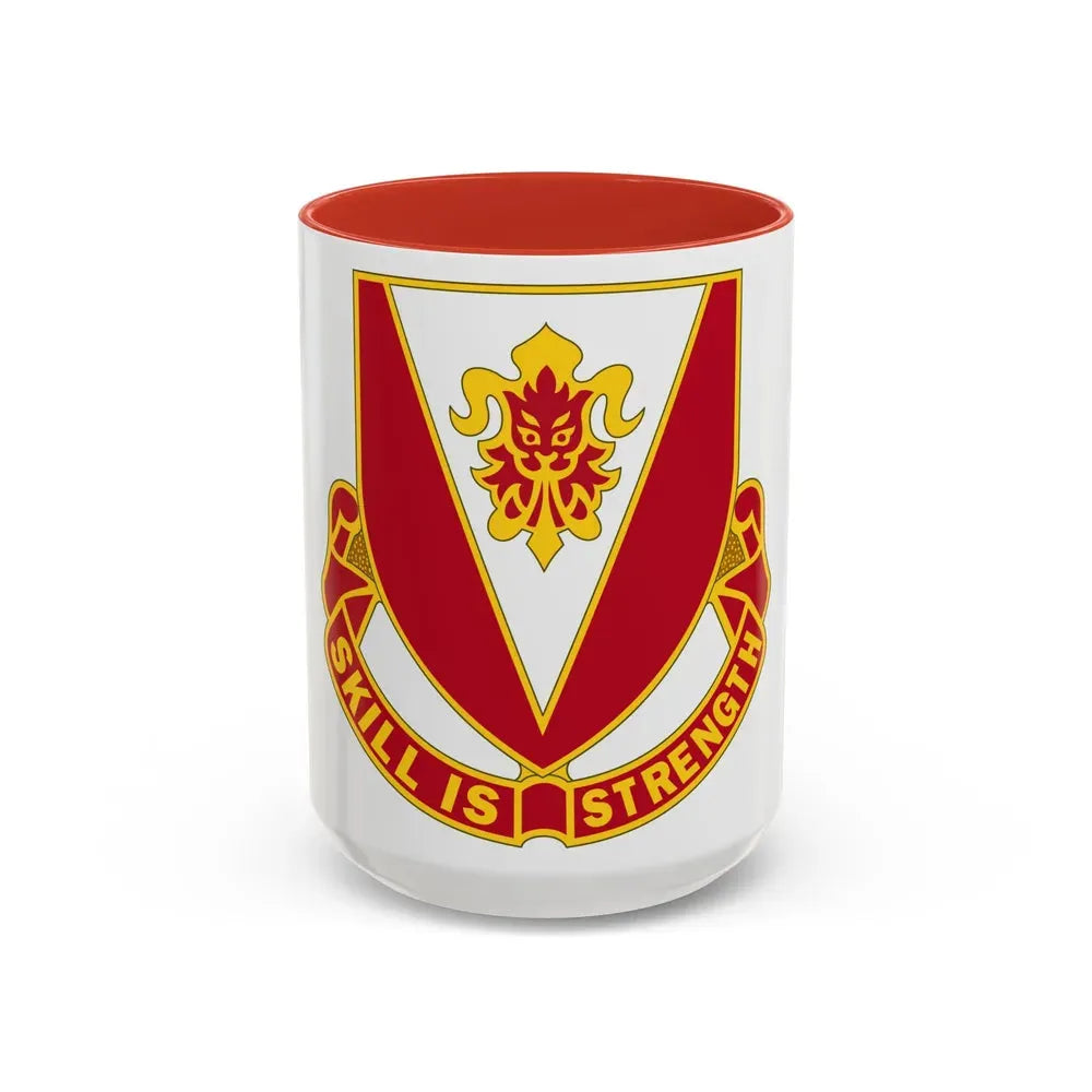 293 Engineer Battalion (U.S. Army) Accent Coffee Mug 15oz Red - Go Mug Yourself