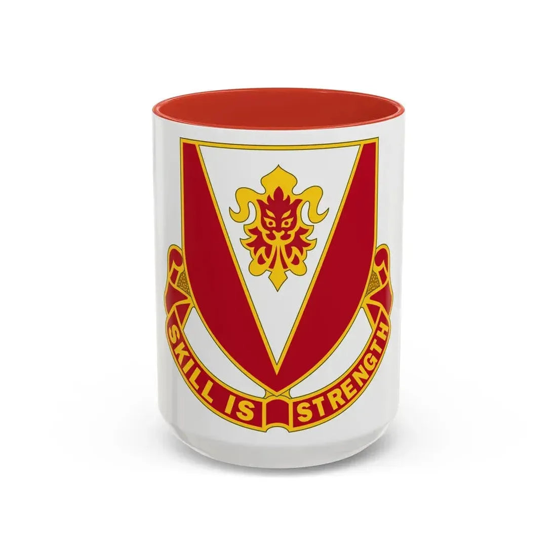 293 Engineer Battalion (U.S. Army) Accent Coffee Mug 15oz Red - Go Mug Yourself