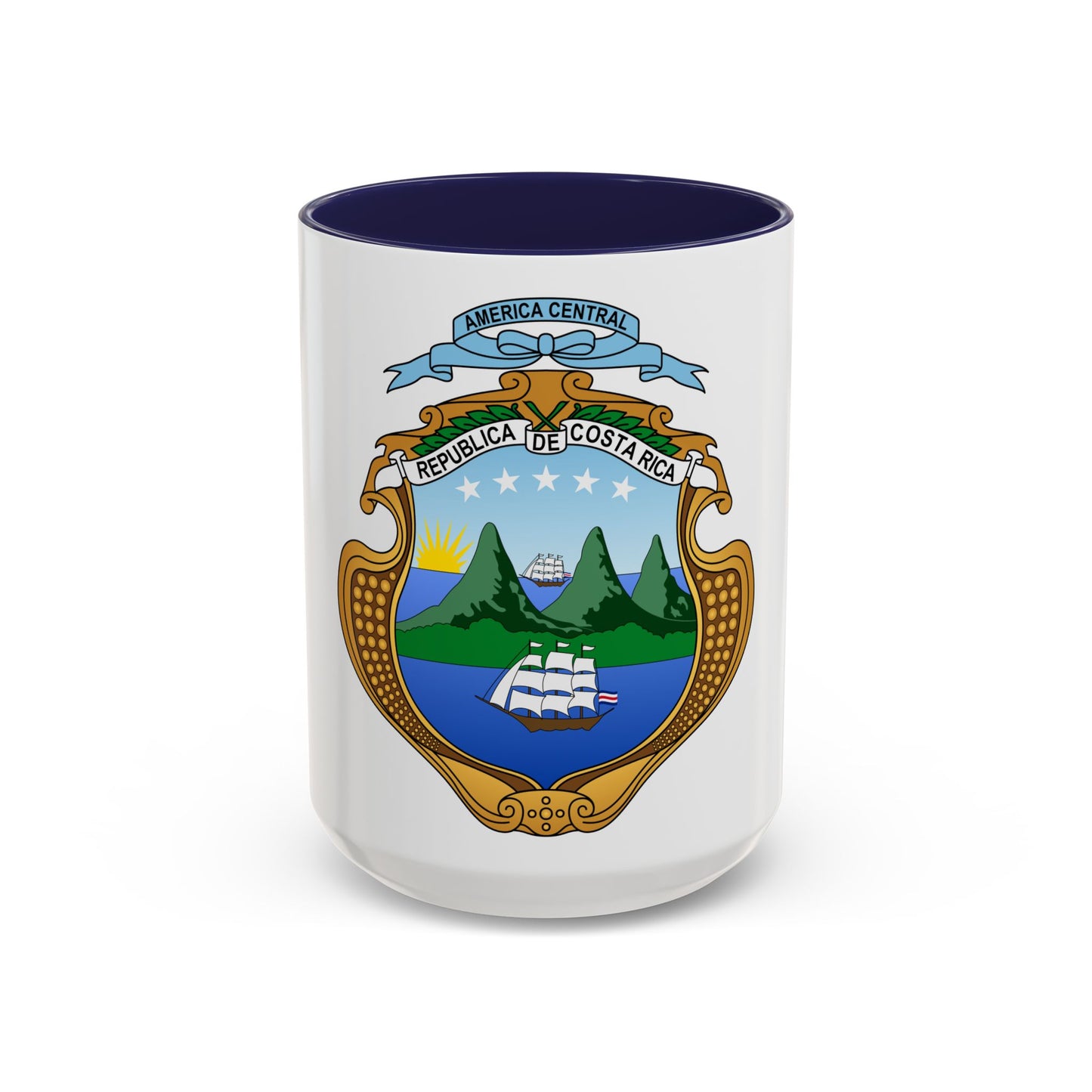 Coat of arms of Costa Rica (1906-1964) - Accent Coffee Mug