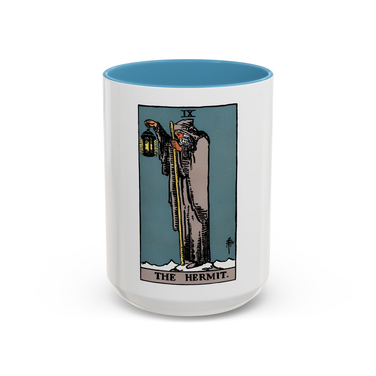 The Hermit (Tarot Card) Accent Coffee Mug