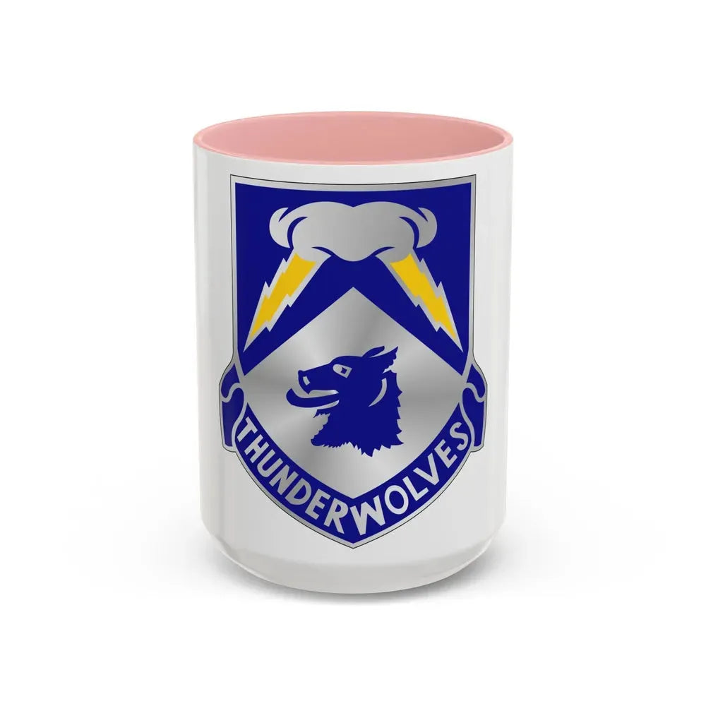 297 Cavalry Regiment (U.S. Army) Accent Coffee Mug 15oz Pink - Go Mug Yourself