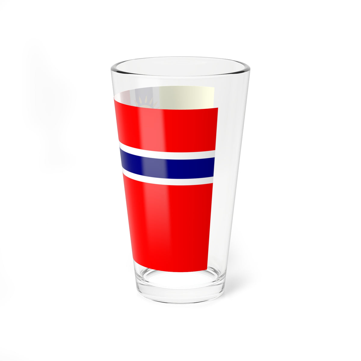 Bandera del Municipio Sucre de el estado Aragua (Venezuela) Pint Glass 16oz