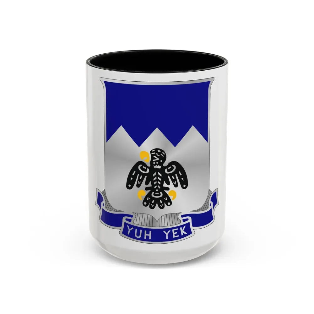 297th Infantry Regiment (U.S. Army) Accent Coffee Mug 15oz Black - Go Mug Yourself