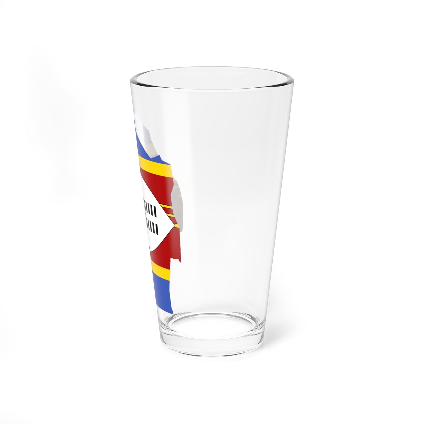 Flag map of Eswatini (Eswatini) Pint Glass 16oz