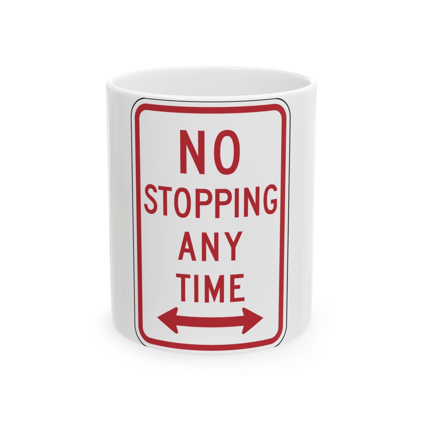 NYSDOT NYP1-7 (New York) (Road Sign) White Coffee Mug