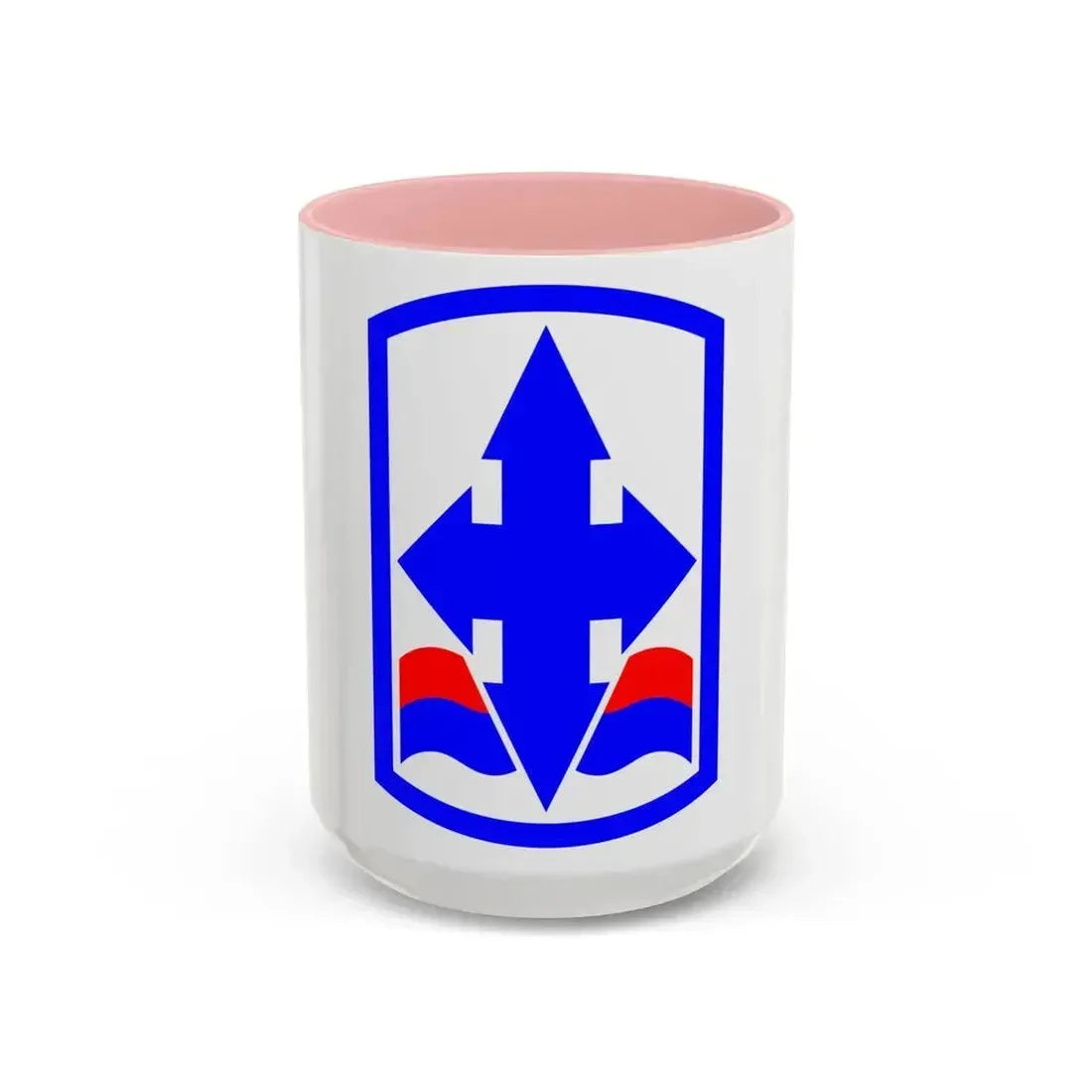 29th Infantry Brigade SSI (U.S. Army) Accent Coffee Mug 15oz Pink - Go Mug Yourself