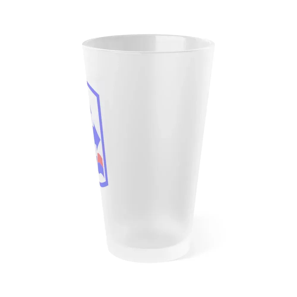 29th Infantry Brigade SSI (U.S. Army) Frosted Pint Glass 16oz - Go Mug Yourself