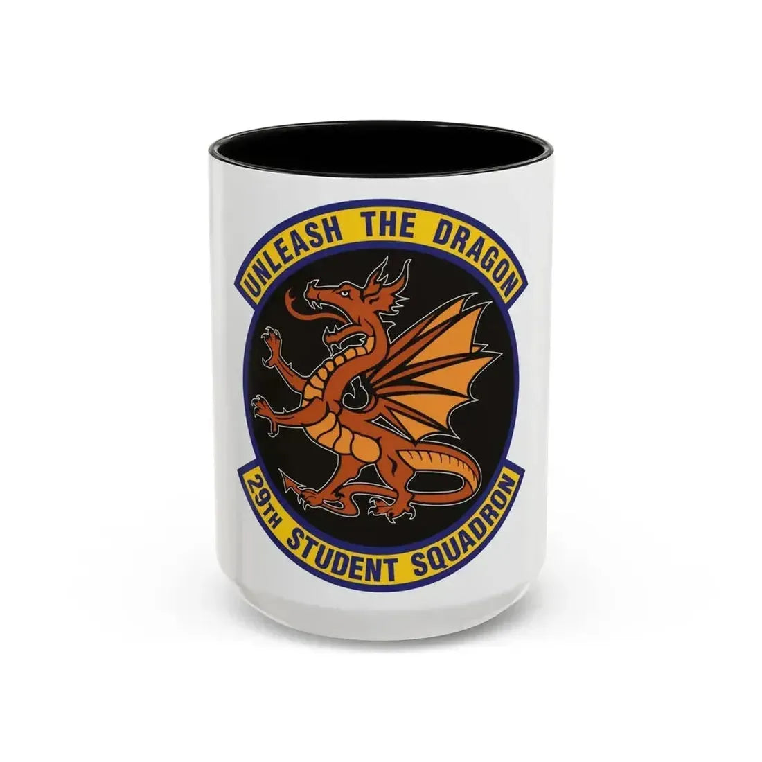 29th Student Squadron (U.S. Air Force) Accent Coffee Mug 15oz Black - Go Mug Yourself