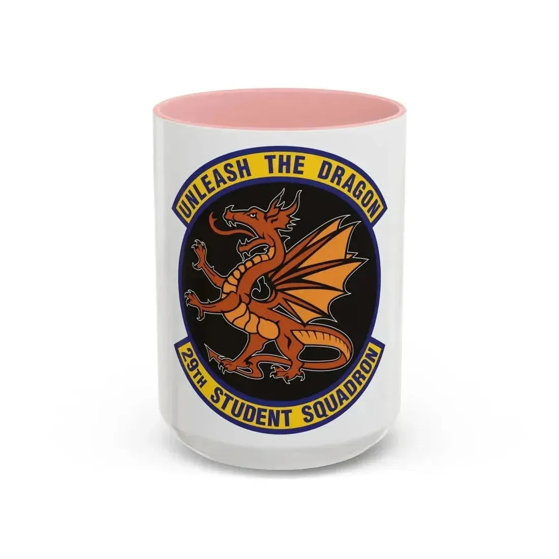 29th Student Squadron (U.S. Air Force) Accent Coffee Mug 15oz Pink - Go Mug Yourself