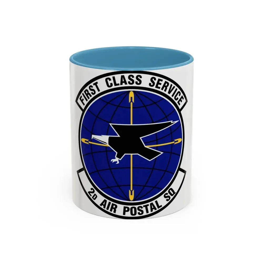2d Air Postal Squadron (U.S. Air Force) Accent Coffee Mug 11oz Light Blue - Go Mug Yourself