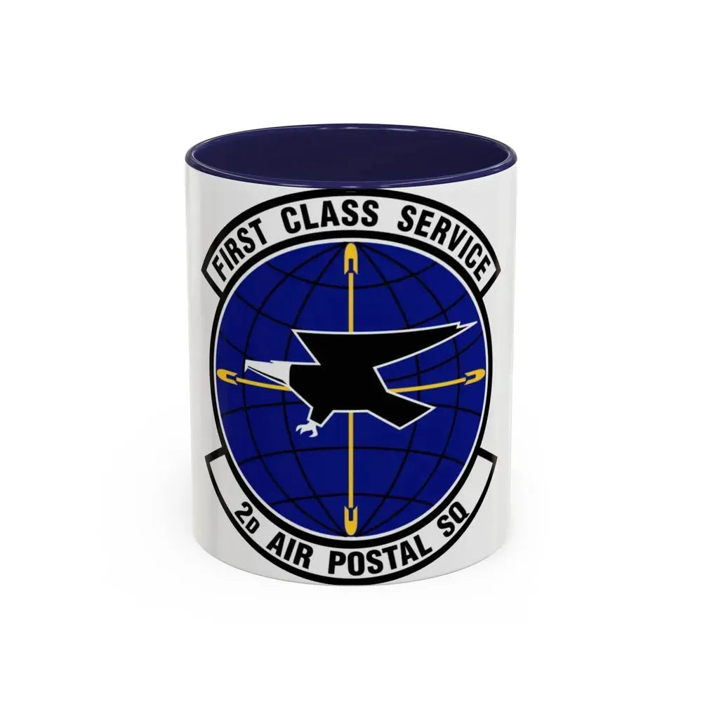 2d Air Postal Squadron (U.S. Air Force) Accent Coffee Mug 11oz Navy - Go Mug Yourself