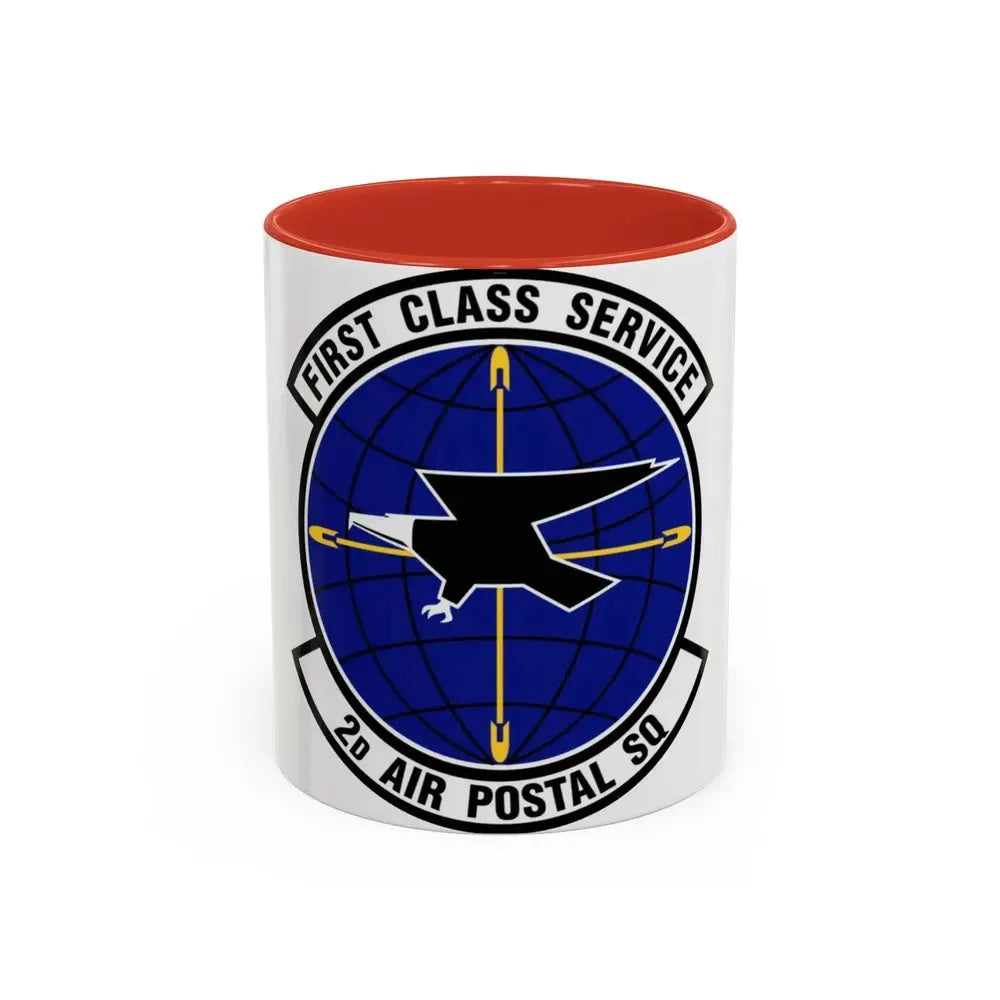 2d Air Postal Squadron (U.S. Air Force) Accent Coffee Mug 11oz Red - Go Mug Yourself