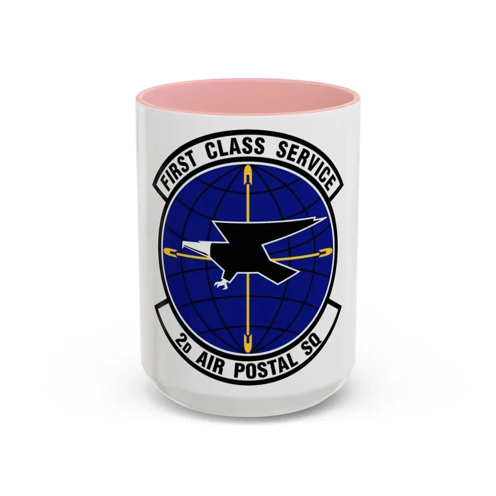 2d Air Postal Squadron (U.S. Air Force) Accent Coffee Mug 15oz Pink - Go Mug Yourself